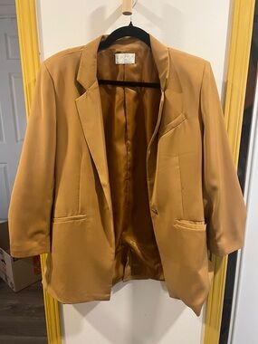 Z Supply silky Camel-Tone Tailored Blazer